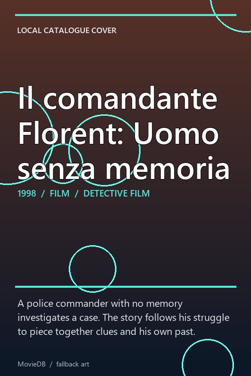 Il comandante Florent: Uomo senza memoria poster