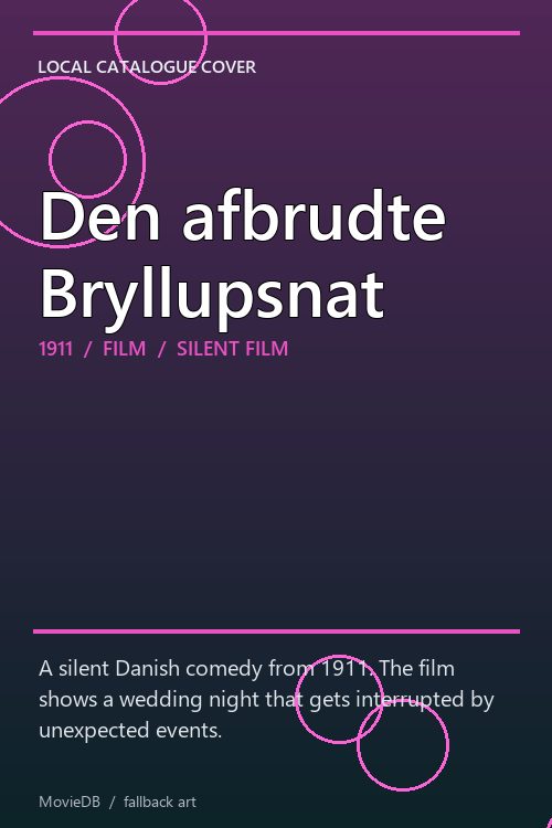 Den afbrudte Bryllupsnat poster