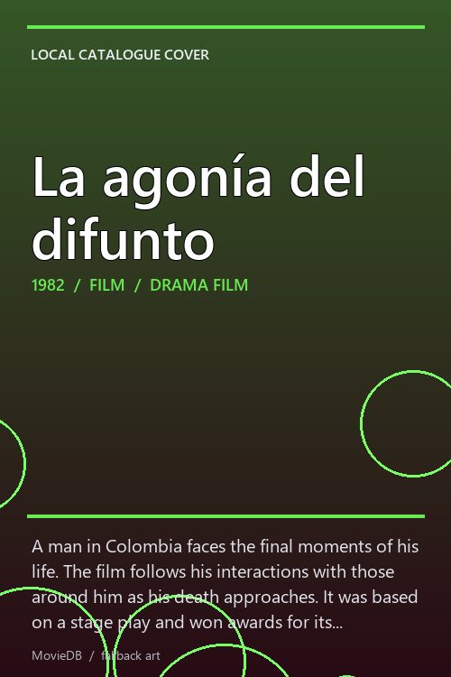 La agonía del difunto poster