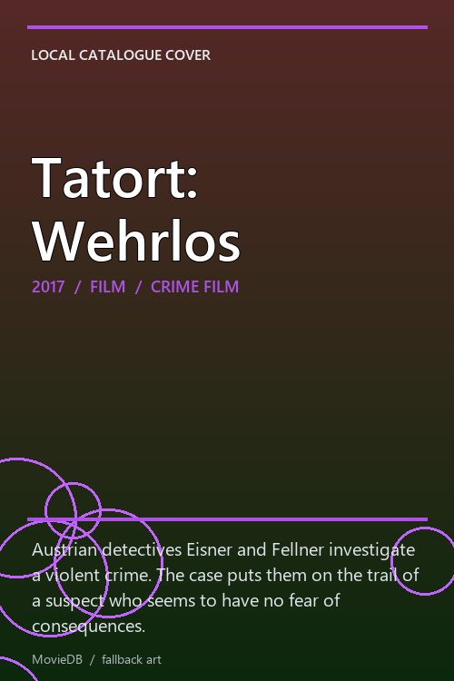 Tatort: Wehrlos poster