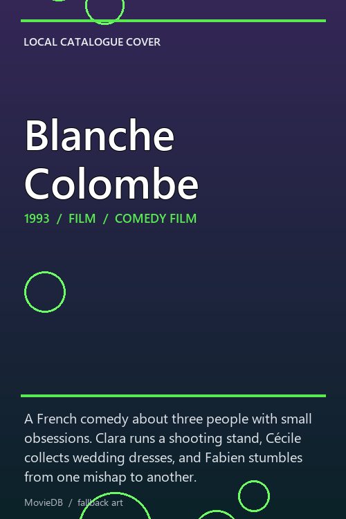 Blanche Colombe poster