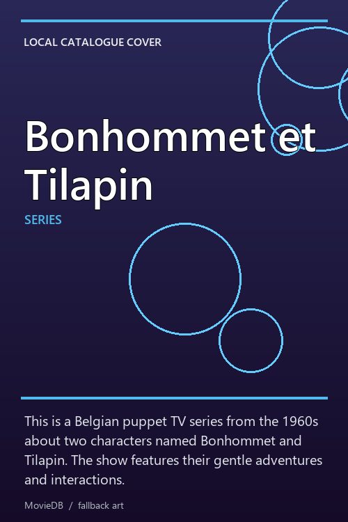 Bonhommet et Tilapin poster