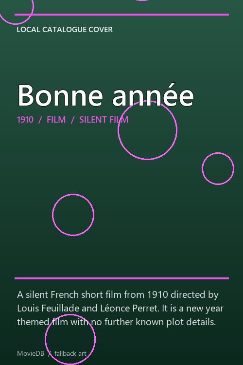 Bonne année poster