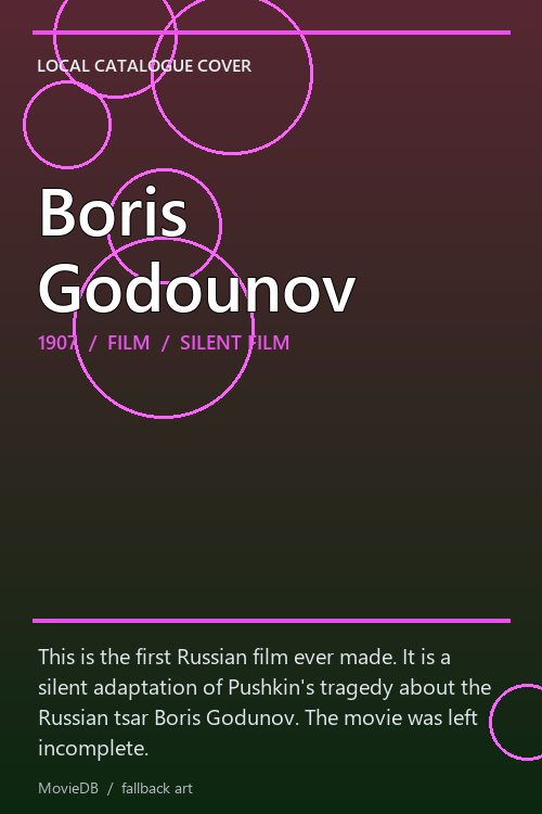 Boris Godounov poster