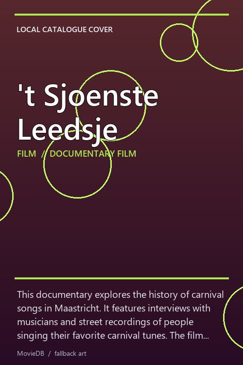 't Sjoenste Leedsje poster