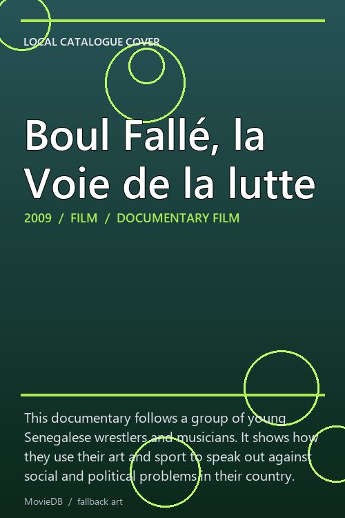Boul Fallé, la Voie de la lutte poster