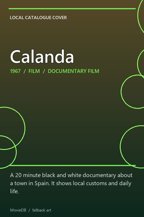 Calanda poster