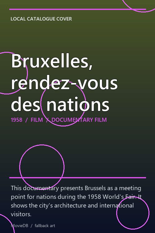 Bruxelles, rendez-vous des nations poster