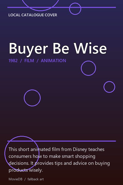 Buyer Be Wise poster