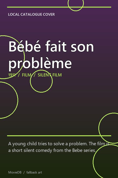Bébé fait son problème poster