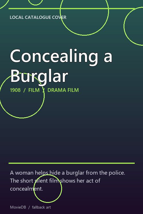 Concealing a Burglar poster