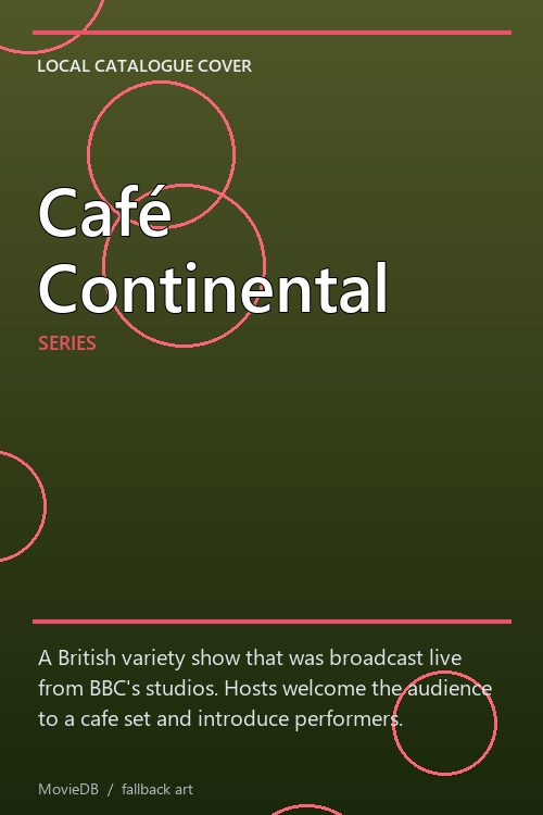 Café Continental poster