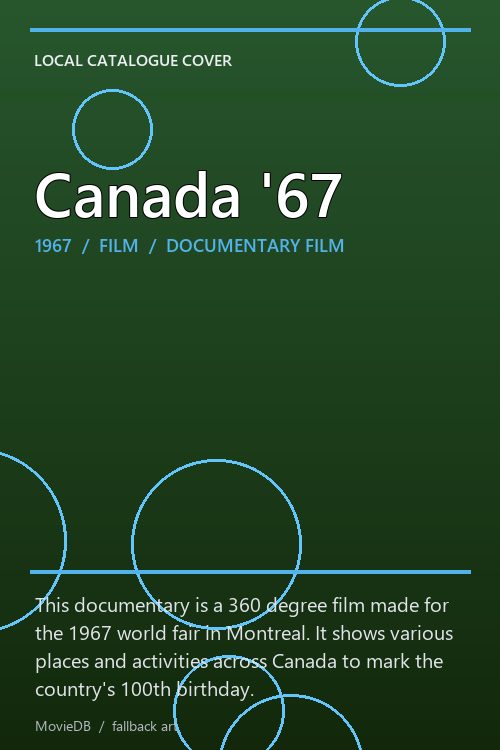 Canada '67 poster