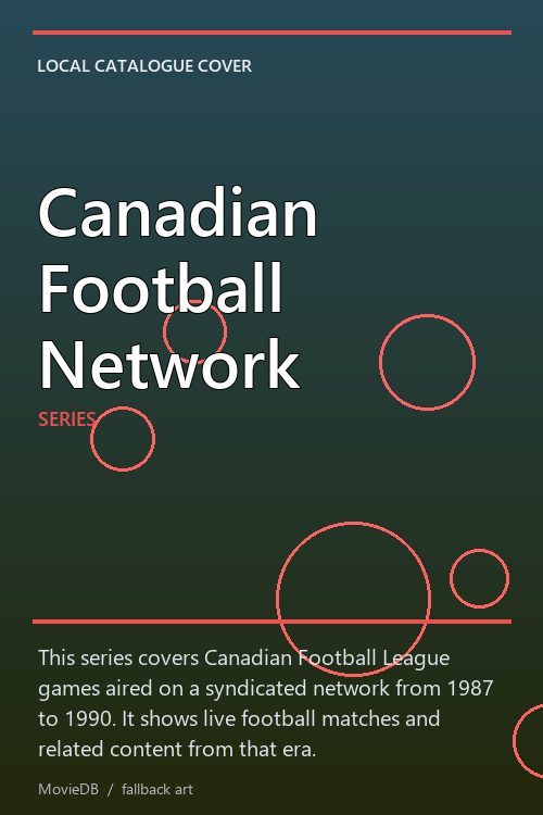 Canadian Football Network poster