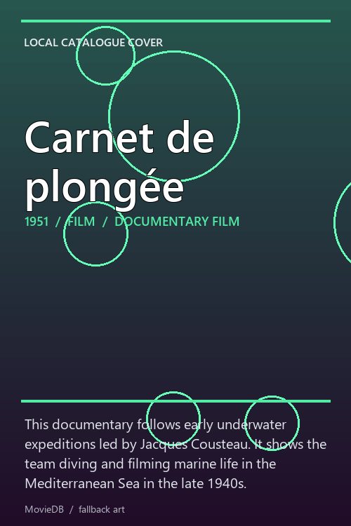 Carnet de plongée poster