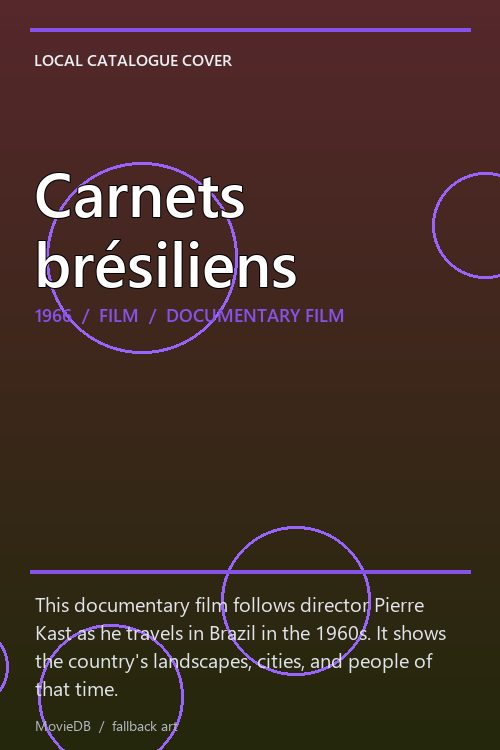 Carnets brésiliens poster