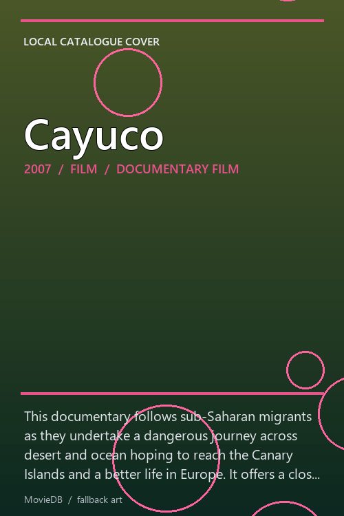 Cayuco poster