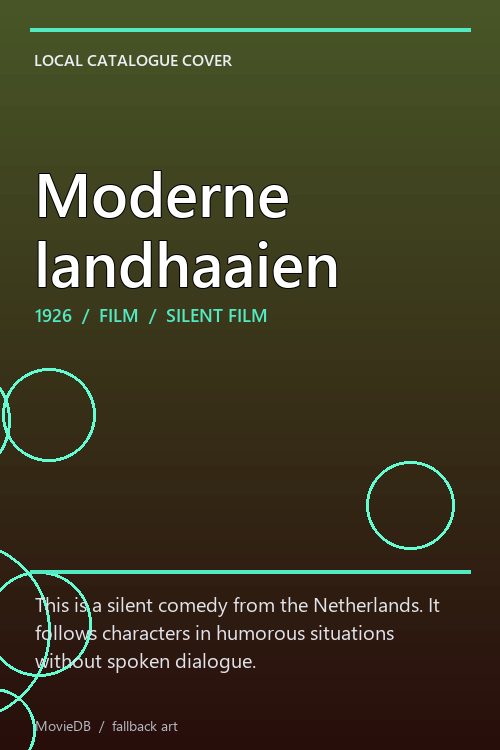 Moderne landhaaien poster