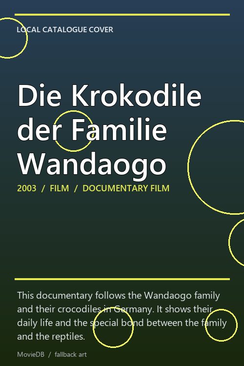 Die Krokodile der Familie Wandaogo poster