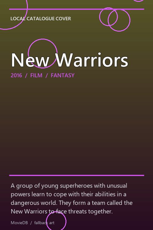 New Warriors poster