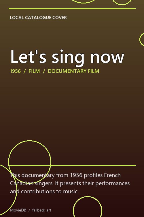 Let's sing now poster