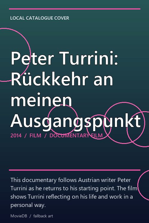 Peter Turrini: Rückkehr an meinen Ausgangspunkt poster