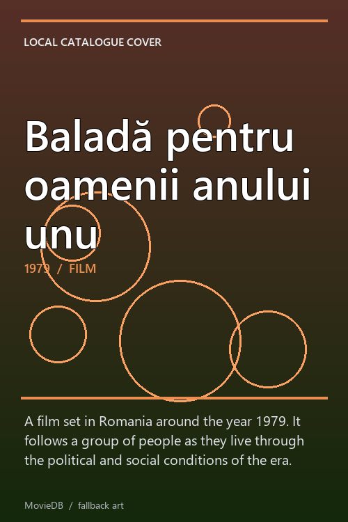 Baladă pentru oamenii anului unu poster