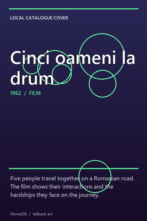 Cinci oameni la drum poster
