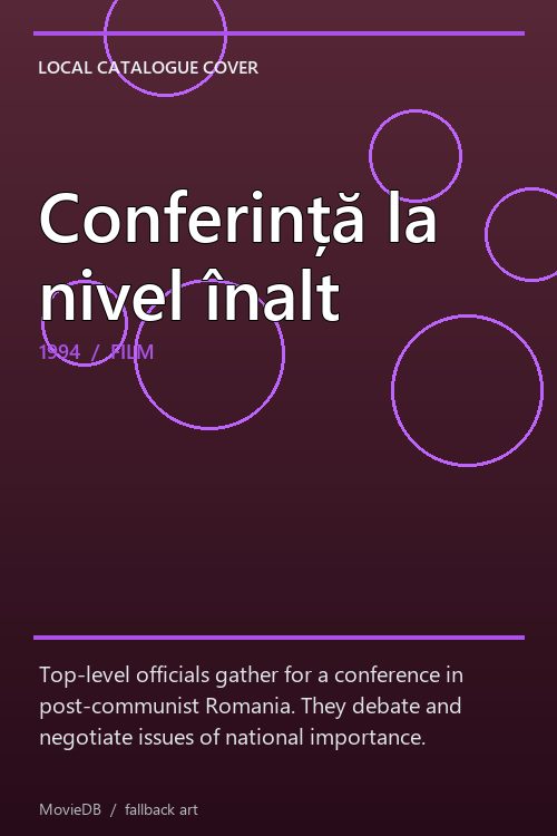 Conferință la nivel înalt poster