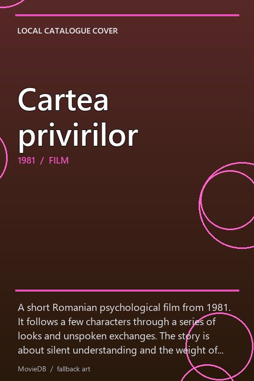 Cartea privirilor poster
