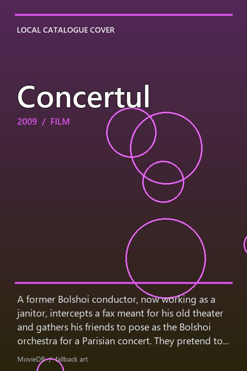 Concertul poster