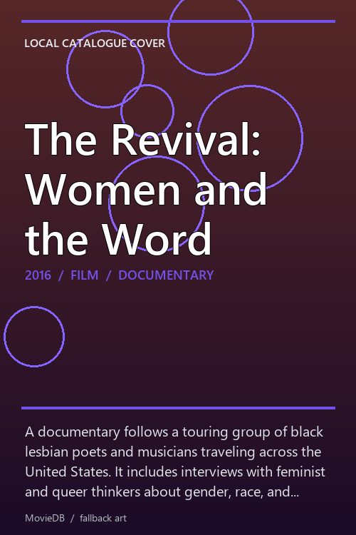 The Revival: Women and the Word poster