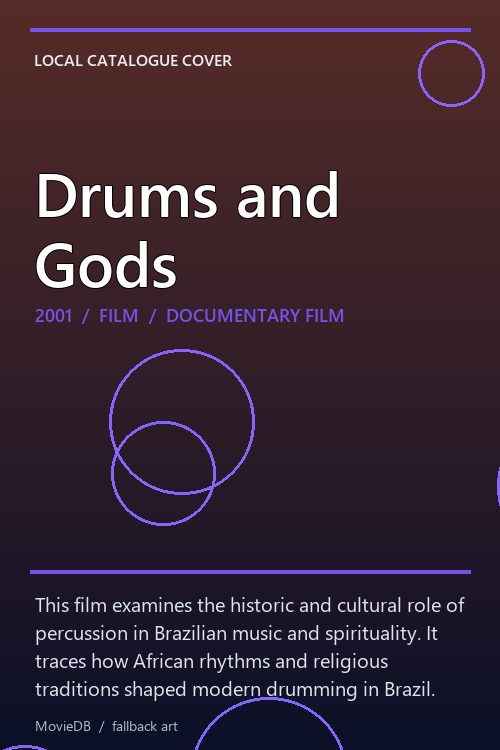 Drums and Gods poster