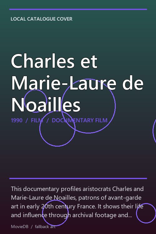 Charles et Marie-Laure de Noailles poster