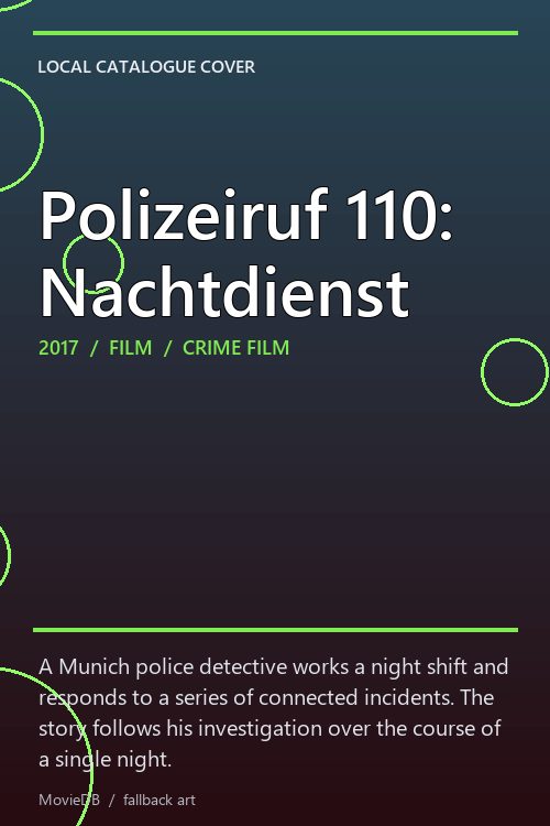 Polizeiruf 110: Nachtdienst poster
