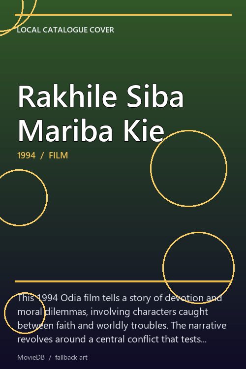 Rakhile Siba Mariba Kie poster