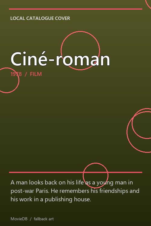Ciné-roman poster