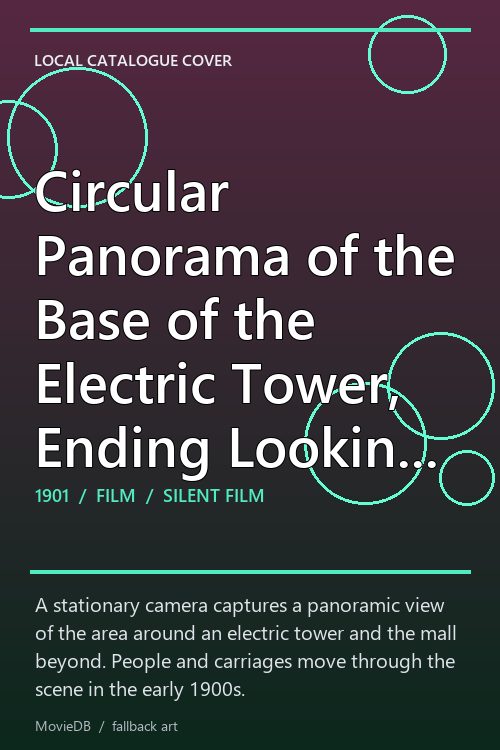 Circular Panorama of the Base of the Electric Tower, Ending Looking Down the Mall poster