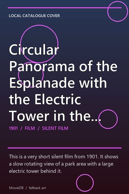 Circular Panorama of the Esplanade with the Electric Tower in the Background poster