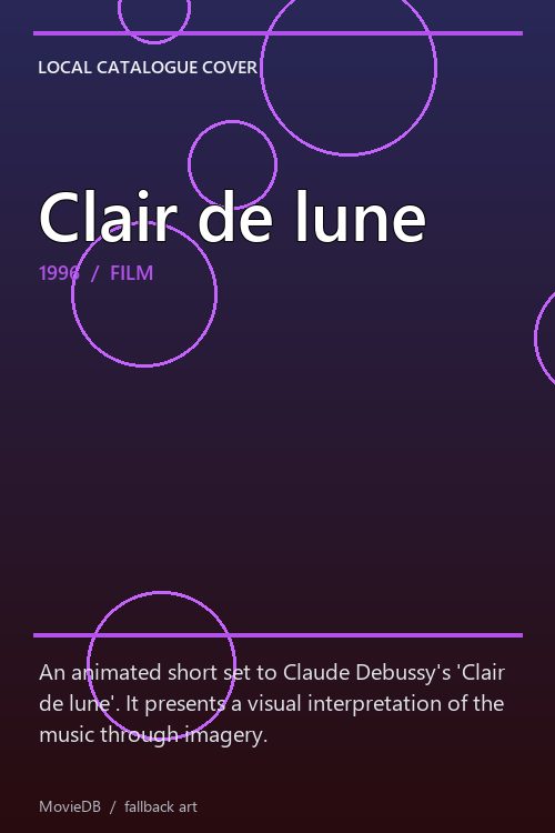 Clair de lune poster