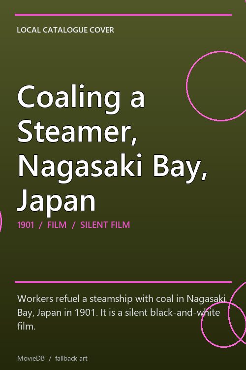Coaling a Steamer, Nagasaki Bay, Japan poster