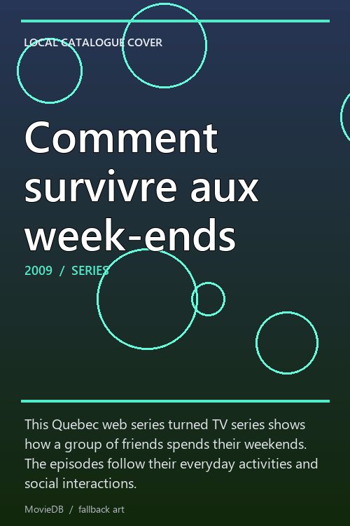 Comment survivre aux week-ends poster