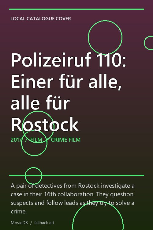 Polizeiruf 110: Einer für alle, alle für Rostock poster