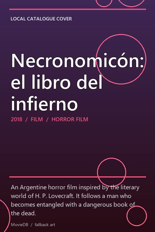 Necronomicón: el libro del infierno poster