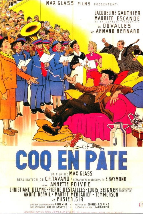 Coq en pâte poster
