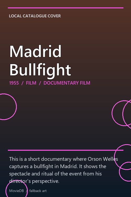 Madrid Bullfight poster