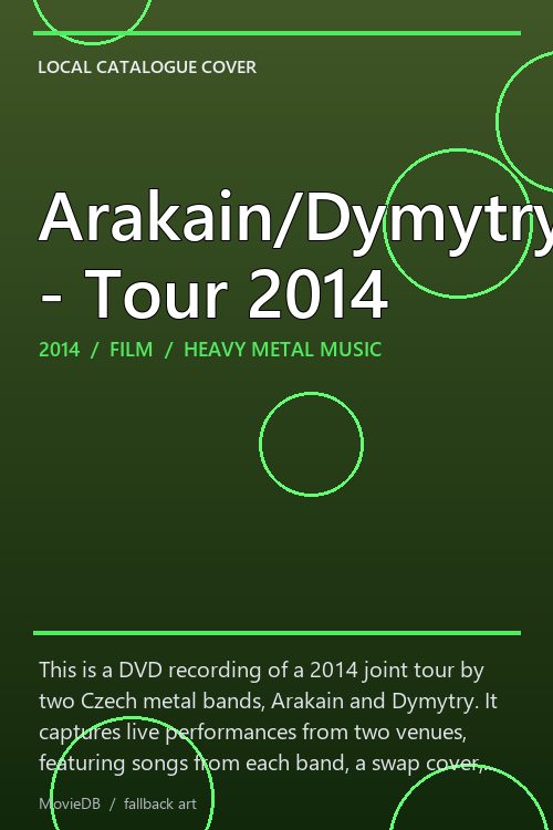 Arakain/Dymytry - Tour 2014 poster