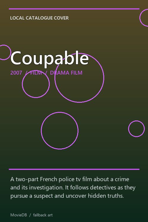 Coupable poster