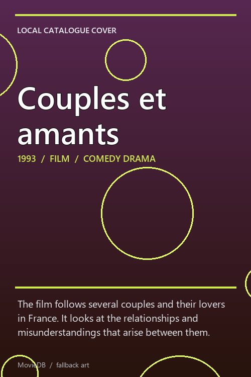 Couples et amants poster
