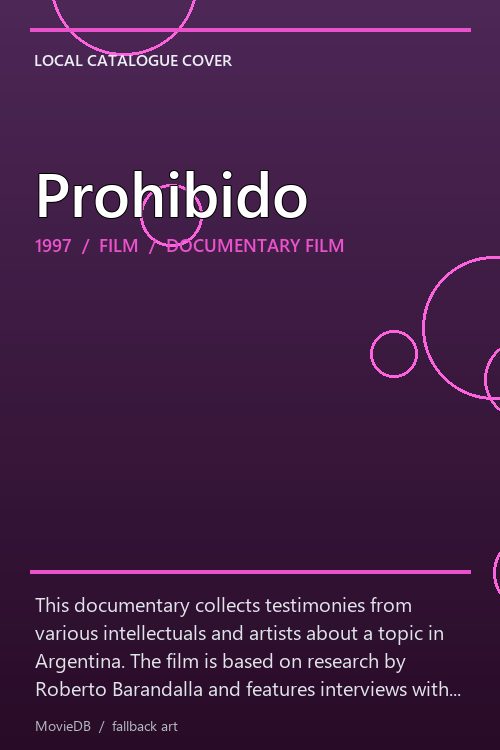 Prohibido poster